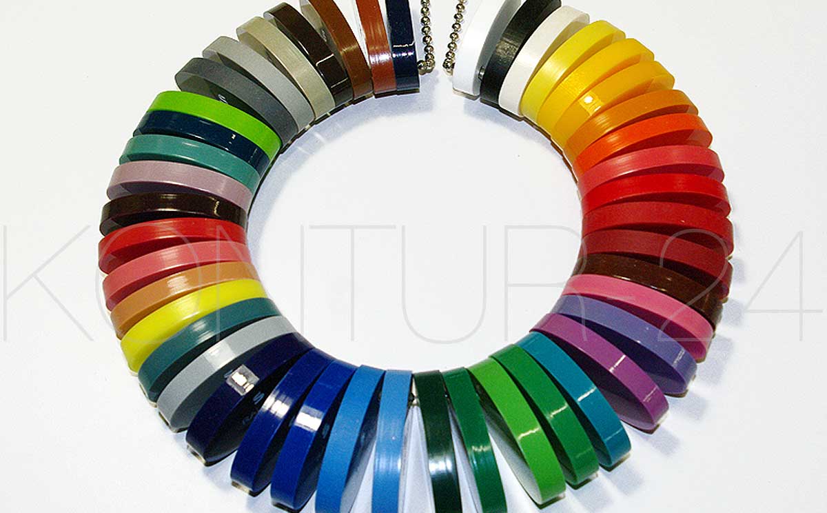Musterkette Acrylglas farbig durchgefärbt