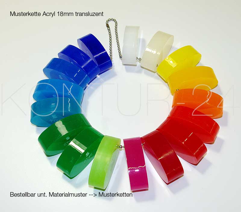 Acrylglas farbig transluzent